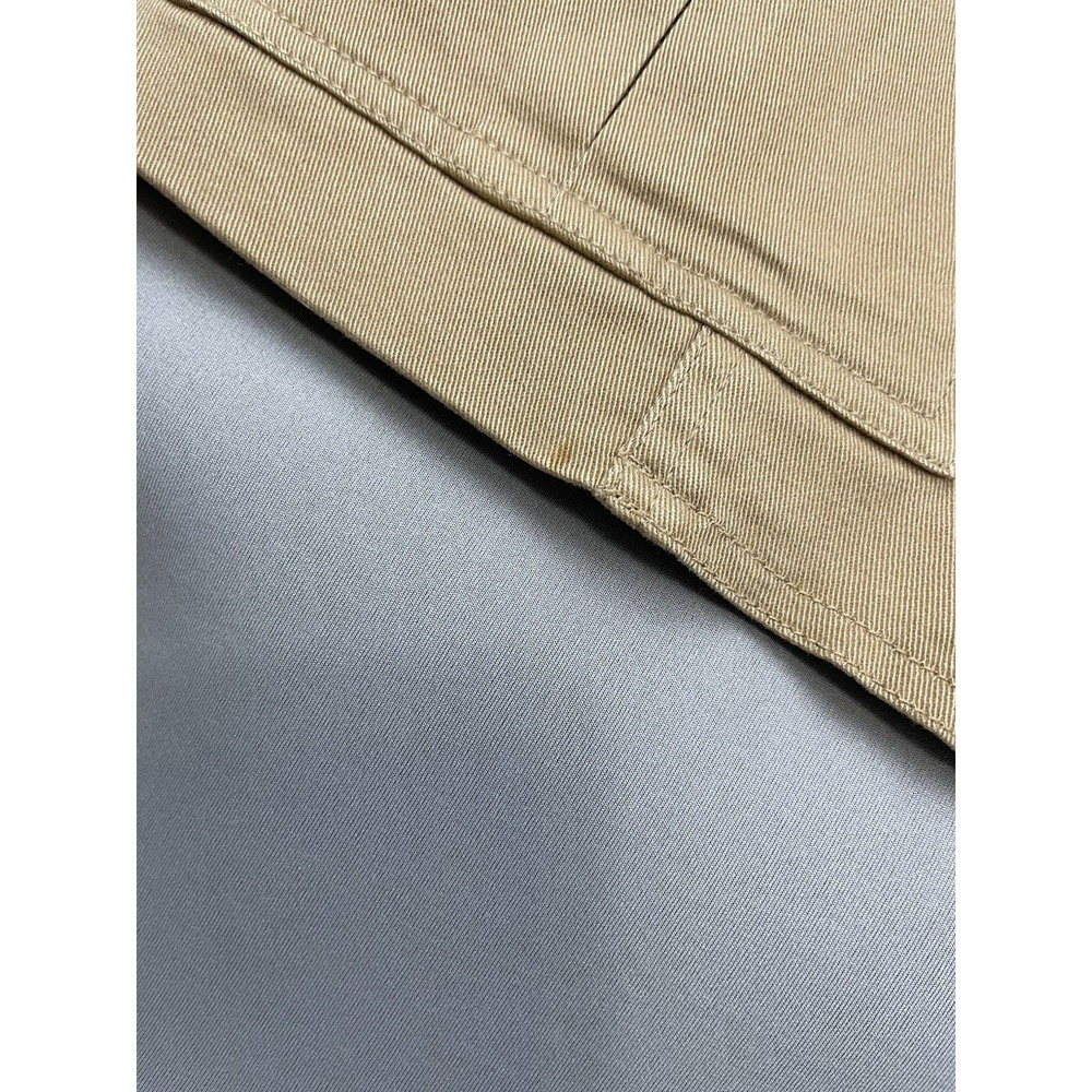 Talbots Petites Womens Khaki Tan Cotton Stretch Blazer Jacket Size 12P Utility - Picture 5 of 12